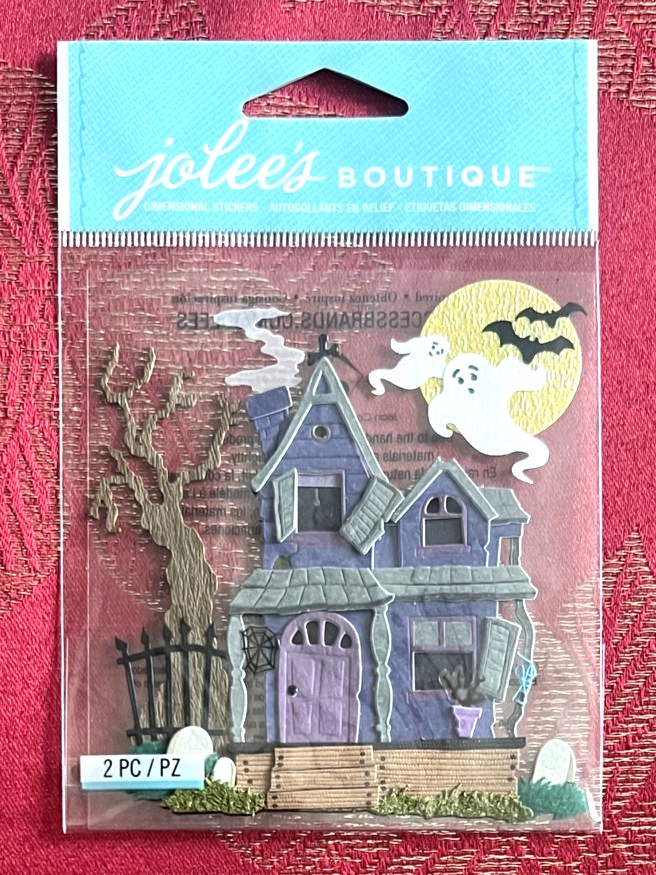 RARE – Jolee’s Halloween Haunted House Ghosts Gate Graves 3D Stickers SHIPS FREE