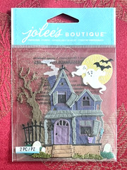 RARE – Jolee’s Halloween Haunted House Ghosts Gate Graves 3D Stickers SHIPS FREE