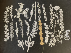 LRG Lot Metal Die Cuts Crafts Card Making Scrapbook Flowers Garden Vines
