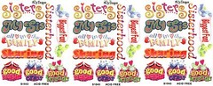 NRN Designs SISTER Best Friend Family Scrapbook Stickers 3 Sheets!