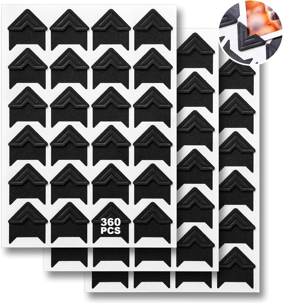 360 Pcs Photo Corners Self Adhesive, Scrapbooking Photo Mounting Corners