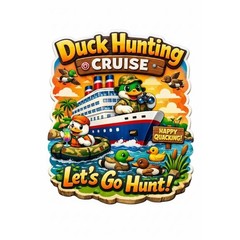 Duck Hunting Cruise Magnet: Let's go hunting