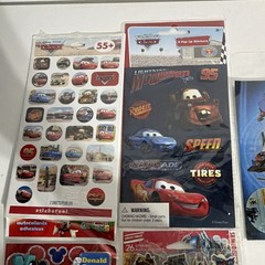 Disney Pixar Cars, Mickey Mouse Clubhouse & Transformers Pop Up Stickers Lot