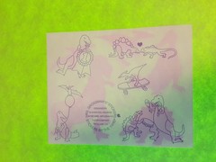 vintage Mrs Grossman’s dinosaurs large sticker module