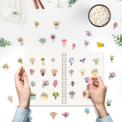 Reusable Sticker Collecting Book Storage Album with 40 Sheets Blank Release Pape