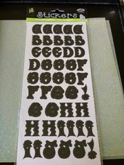 PROVO CRAFT STICKERS REPOSITIONABLE ALPHABIGGIES 1’’ BLACK LETTERS 100+ pcs