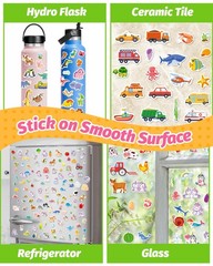 Toddler Reusable Sticker Book for Travel, Craft Activities & Kids Gifts