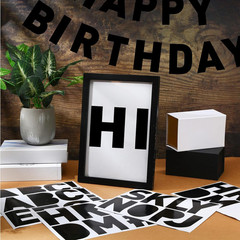 145 Pcs 20 Sheets 4 Inch Large Letter Stickers for Bulletin Boards Alphabet Viny