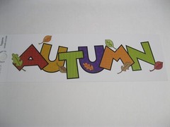 Daisy D’s Paper Co. 2002 Page Topper Die Cut Title ~ AUTUMN