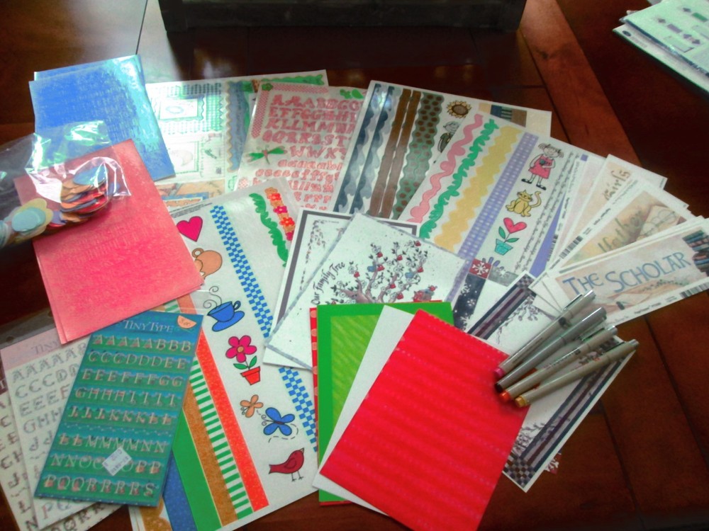 SCRAPBOOK ASSORTMENT-TOPPERS, STICKERS, PHOTO FRAMES, LETTERS, etc. – NEW