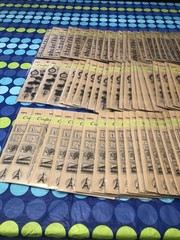 Huge wholesale Lot-108 Packages Crafters Square Scrapbook Sticker Clear Stamps