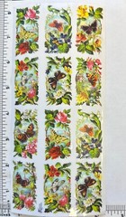 Violette Stickers Floral Butterfly Stickers Scrapbook Craft Planner Supply