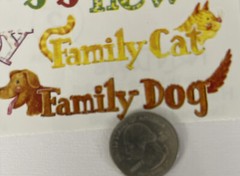 FAMILY WORDS Stickers (17pc)NRN Design•Mom•Dad•Grandma•Grandpa •Baby•Sister•Bro•