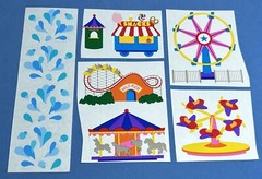 Vintage Mrs grossman Carnival and water stickers: Good condition – #090