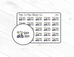 2983~~Bike Ride Planner Stickers.