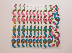 Mrs. Grossman’s Stickers Lot of 10 Strips ~Multi Color Confetti~ Scrapbooking