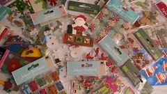 MIXED LOT OF 21 CHRISTMAS! JOLEE’S , BO BUNNY ,PAPER BLISS AND MORE! 194 PIECES!