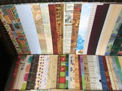A. HUGE 12×12 SCRAPBOOK PAPER LOT~200 Shts.~Mixed Themes & Brands~NEW