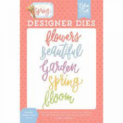 Echo Park Designer Stamps MY FAVORITE SPRING – BEAUTIFUL FLOWERS WORD