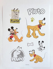 Disney – Mickey Mouse & Pluto – Scrapbook Sticker Sheet – America’s Favorite Dog