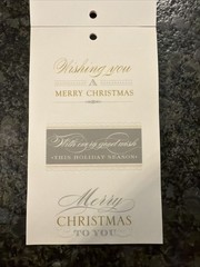 Anna Griffin Winter Wonderland Vellum Quote Stickers Used