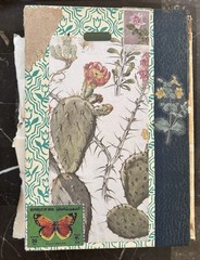 Handmade Botanical Junk Journal Vintage Hardback Repurposed Altered Book Gift