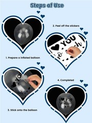 60 Sheets Father’s Day Balloon Stickers – DIY Decals for Party Decorations