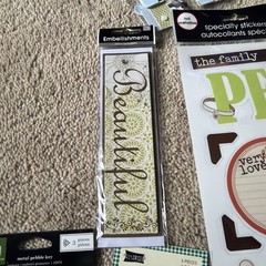 Lot Of 12 Packs Of Scrapbook Embellishments New In Package