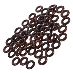 50Pcs Wooden Craft Connectors Coffee Color for Jewelry Making