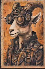 Animals Dressed in Steampunk Gear – Animal Prints, 20pcs 8.5″x 5.5″