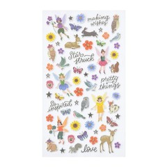 Crate Paper MIDNIGHT MAGIC ICONS (63) PUFFY STICKERS scrapbooking