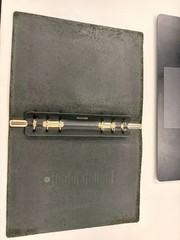 PLOTTER a5 Pueblo Leather Ring Binder – Includes Pen Loop & Elastic