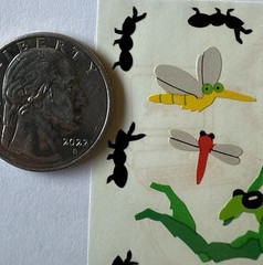 BUG FRIENDS Stickers(12pc) Mrs.Grossman’s…Ants…Grasshopper…Insect…Card Making…
