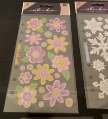 Sticko Stickers 3 Packages NIP + 4 Partial Assorted Vellum Scrapbooking