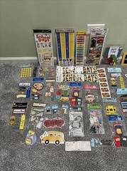 Lot of 50 Back to School Scrapbook STICKERS & Die Cuts NEW