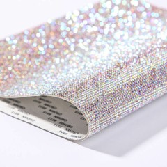 DIY White Glitter Crystal Rhinestone Sticker Sheet Self Adhesive Decal Decor Red
