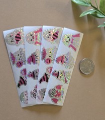 16 Sparkly Ghost Stickers Halloween Stickers Fun Holographic Halloween Stickers