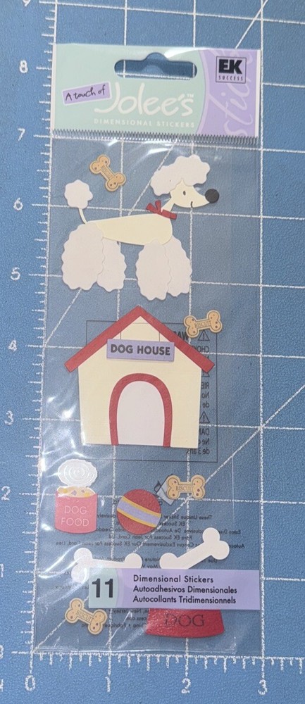 Vintage Touch of Jolee’s Poodle DOG House Theme Stickers SPJJ070