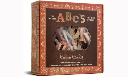 Cosmo Cricket A to Z Chipboard Pieces
