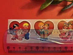 12 Cute Vintage Style Valentines Day Stickers Retro Style Valentine Stickers