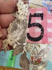 NUmberVintageUnique Handmade Ephemera, Scrapbook,Junk Journal,tag,embellishment