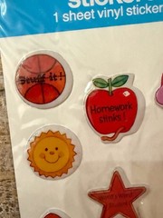 American Greetings Puffy Stickers School Rainbows Sports Kids Vintage 1982