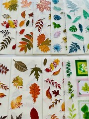 199+ Stickers Green Leaves Plants Fresh Forest Flower Bird Butterfly Cactus Tree