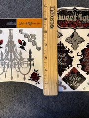 Romantic Goth Sticker Sheet Scrapbook Craft Stickers
