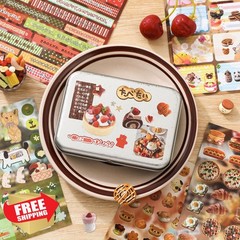 1000+ Japanese Sticker Book, 30 Sheets Cute Japanese Food Stickers, Aesthetic…