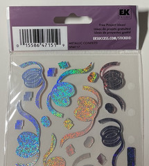 Sticko Metallic Foil Confetti Stickers EK Success 39ct 2010 SPMT17 NIP Scrapbook