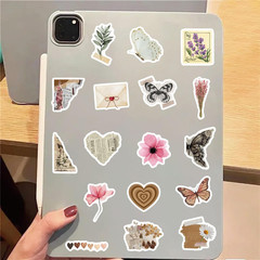 Vintage Natural Stickers-120Pcs Waterproof Scrapbook Aesthetic Sticker, Daily