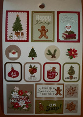 RECOLLECTIONS GINGERBREAD HOUSE STICKER BOOK 237 PC 12 SHEET GINGERBREAD FOREST