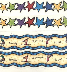 Gymnastics Stickers + Borders: Me & My Big Ideas•Large Sheets•Vintage•Scrapbook