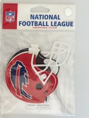 BUFFALO BILLS Football NFL 3D Helmet Sticker Set Scrapbooking Card Making